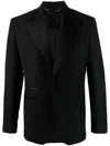 Philipp Plein Peak-lapels Single-breasted Jacket In Black