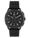 Philipp Plein $pectre Chrono Silicone Watch In Black