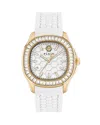 Philipp Plein Women's The Spectre Lady White Silicone Strap Watch 38mm In White/white