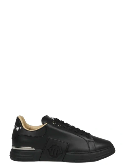 Philipp Plein Phantom Kick$ Low-top Sneakers In Black