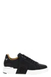Philipp Plein Leather Sneakers With Distinctive Logo Detail