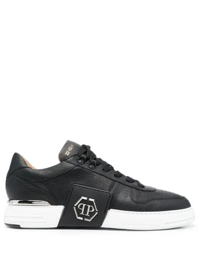 Philipp Plein Phantom Lo-top Sneakers In Black