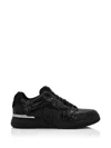 Philipp Plein Phantom Python Leather Sneakers In Black