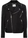 Philipp Plein Nylon Biker Jacket With Leather Padding