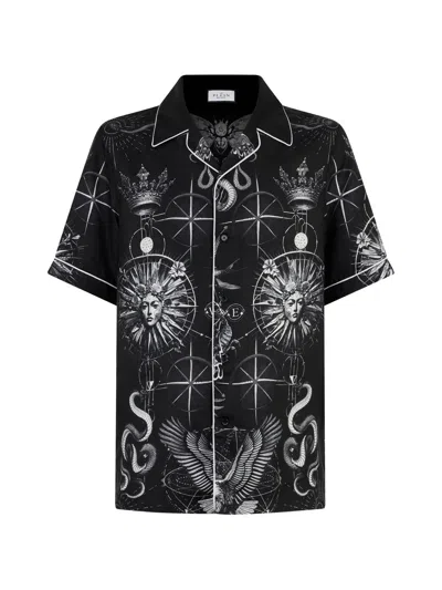 Philipp Plein Printed Shirt In Black