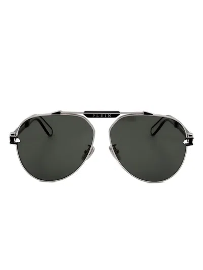 Philipp Plein Pilot-frame Sunglasses In Black