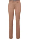 Philipp Plein Pinstripe Chinos-fit Trousers In Brown
