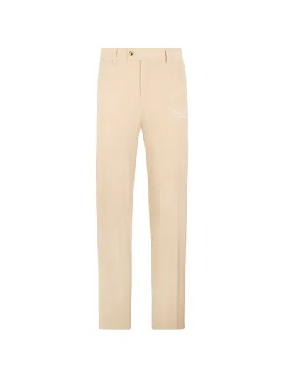 Philipp Plein Pinstripe Trousers In Neutral