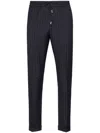 Philipp Plein Pinstriped Track Pants In Blau