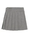 Philipp Plein Pleated Mini Skirt In Black