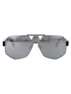 Philipp Plein Plein Badge Sunglasses In Silver