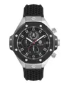 Philipp Plein Plein Chrono Royal Silicone Watch In Black