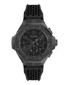 Philipp Plein Plein Chrono Royal Silicone Watch In Black