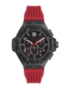 Philipp Plein Plein Chrono Royal Silicone Watch In Black