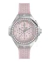 Philipp Plein Unisex Chronograph Pink Silicone Strap Watch 42mm In Multi