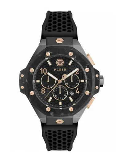 Pre-owned Philipp Plein Plein Chrono Royal Watch In Black