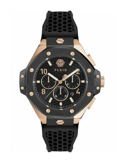Pre-owned Philipp Plein Plein Chrono Royal Watch In Black