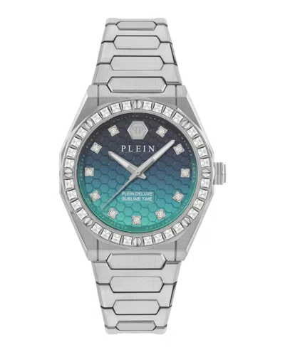 Philipp Plein Plein Deluxe Lady Crystal Watch In Metallic
