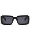 Philipp Plein Plein Eagle Rectangular Sunglasses In Black