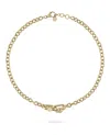 Philipp Plein Plein Edge Cable Chain Necklace In Gold