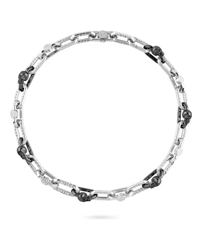 Philipp Plein Plein Edge Cable Chain Necklace In Brown