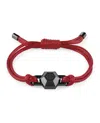 Philipp Plein Plein Edge Cotton Cord Bracelet In Multi