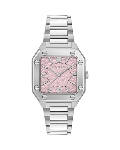 Philipp Plein Plein Edge Watch, 34mm In Silver