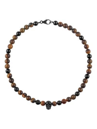 Philipp Plein Plein Elite Necklace In Brown