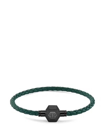 Philipp Plein Plein Enigma Braided Bracelet In Pattern