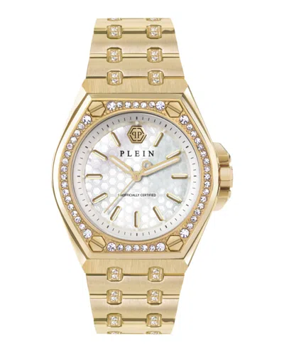 Philipp Plein Plein Extreme Crystal Watch In Gold