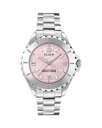 Philipp Plein Plein Heaven Watch, 38mm In Pink/silver