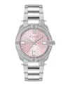 Philipp Plein Plein Icon Chain Crystal Watch In Metallic