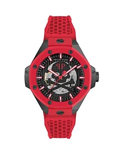 Philipp Plein Plein $keleton Royal Automatic Watch In Black/red