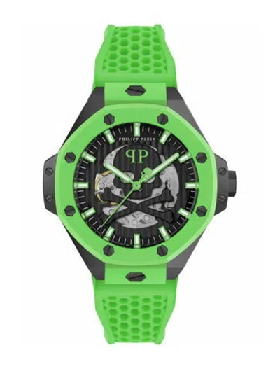 Pre-owned Philipp Plein Plein $keleton Royal Watch In Green