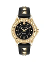 Philipp Plein Plein Lady Rock Leather Watch In Gold