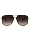 Philipp Plein Plein Legacy Sunglasses In Gold Brown
