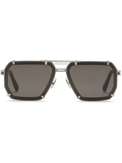 Philipp Plein Plein Legacy Sunglasses In Silver