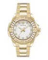 Philipp Plein Plein Majesty Crystal Watch In Gold