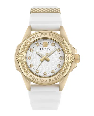 Philipp Plein Plein Majesty Crystal Watch In Ip Yellow Gold