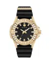 Philipp Plein Plein Majesty Crystal Watch In Black/black
