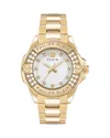 Philipp Plein Plein Majesty Crystal Watch In White/gold
