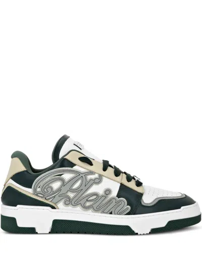 Philipp Plein Plein-patch Low-top Sneakers In White