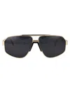 Philipp Plein Plein Rock Superhero Sunglasses In Pale Gold Black