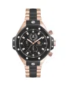 Philipp Plein Plein Chrono Royal Bracelet Watch In Black/two Tone