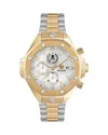 Philipp Plein Plein Chrono Royal Bracelet Watch In White/two Tone