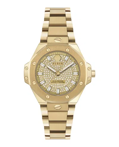 Philipp Plein Plein Royal Prestige Crystal Watch In Gold