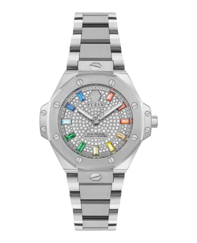 Philipp Plein Plein Royal Prestige Crystal Watch In Metallic