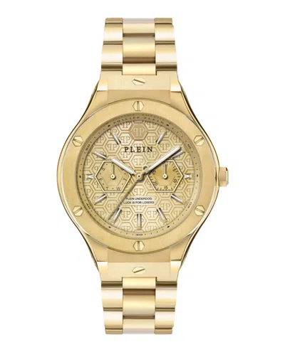 Philipp Plein Plein Underdog Multifunction Bracelet Watch In Gold