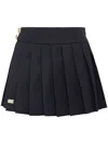 Philipp Plein Plissé Mini Skirt In Blau