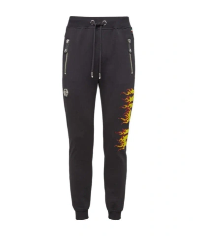 Philipp Plein Plush Sweatpants In Black